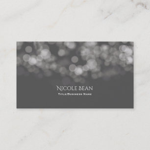 Grå Modern Minimalistisk Ljus Chic Elegant Glamour Visitkort