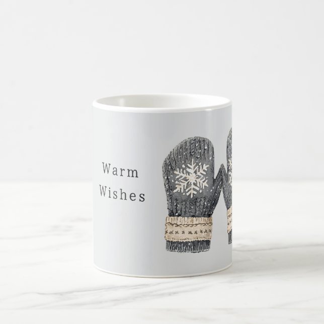 Grå Mössor Varmaste Önskningar Kaffemugg (Center)