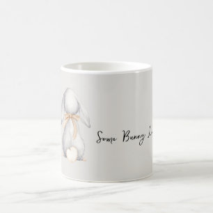 Grå Nån Kanin Älskar Dig Kaffemugg