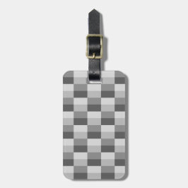 Grå Nyanser Färgblock Klassisk Bagagebricka