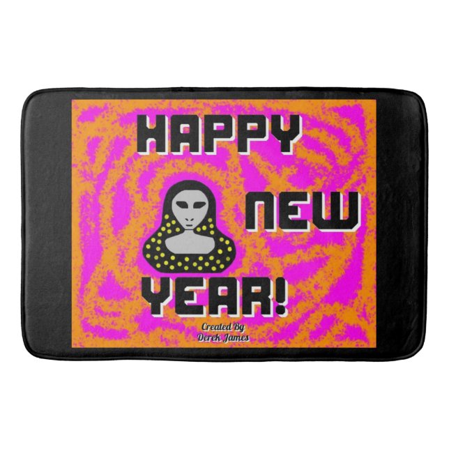 Grå nyårsmat i Önskemål Badrumsmatta (Framsidan)