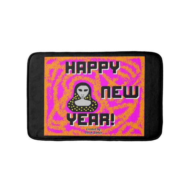 Grå nyårsmat i Önskemål Badrumsmatta (Framsidan)