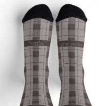 Grå och grå Plaid, text på foten