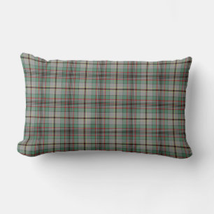 Grå och grön klan Craig skotsk plaid Lumbarkudde