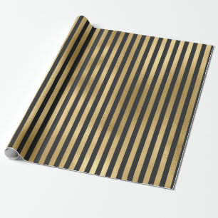 Grå och guld folieränder presentpapper