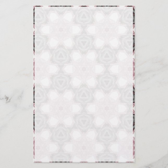 Grå och rosa brevpapper (Framsida)