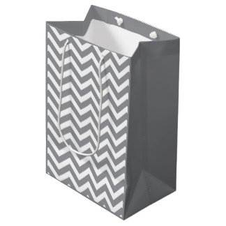 Grå och vit tjock Chevron bröllop födelsedag V2