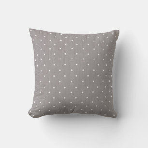 Grå och vita små prickar modern chic kudde