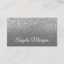 Grå Ombre Silver Glitter Foto