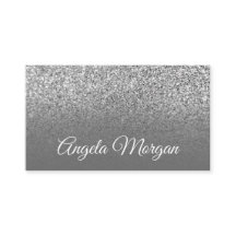 Grå Ombre Silver Glitter Foto