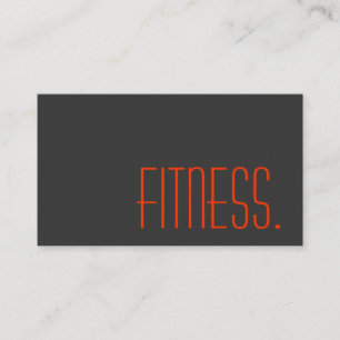 Grå Orange Personlig Tränare Fitness Visitenhetsko Visitkort