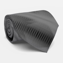 Grå på svart futuristisk abstrakt diagonalt mönste slips