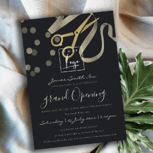 GRÅ PÄRL SILVER BANDSKÄRANDES GRAND OPENING INBJUDNINGAR