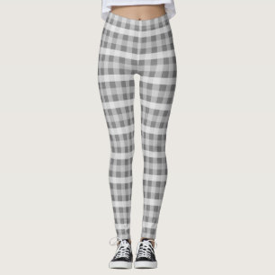 Grå pläd leggings