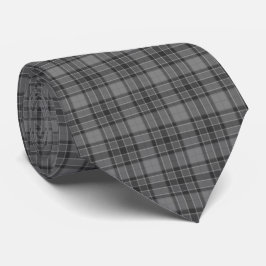 Grå Plaid Tartan halsduk Slips
