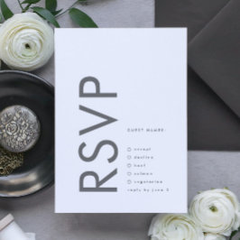 Grå Premium Ultimate Modern Monogram Fet Rolig OSA Kort