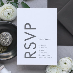 Grå Premium Ultimate Modern Monogram Fet Rolig OSA Kort
