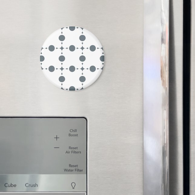 Grå prickar, Prickigt mönster, Prickar, Prickigt Magnet (In Situ (Fridge))