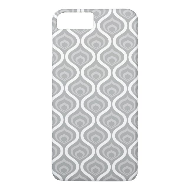 Grå Retro-vågor Case-Mate iPhone Skal (Baksida)