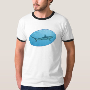 Grå revhaj, Yap Island - Fotografisk design   T Shirt