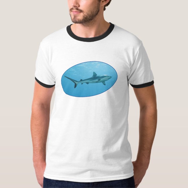 Grå revhaj, Yap Island - Fotografisk design | T Shirt (Framsida)