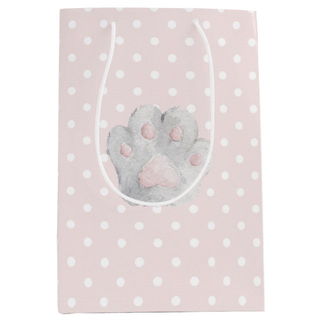 Grå Rosa Kitty Katt Tass Födelsedag (Framsidan)