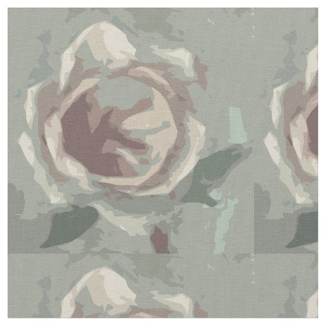 Grå rosen från Texas Tyg (Närbild)