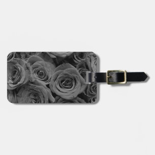 Grå rosor, grått blomfoto bagagebricka