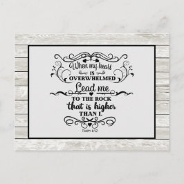 Grå rustik trä kristen bibelvers julkort vykort