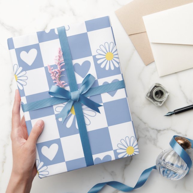 Grå rutig presentpapper (Gifting)