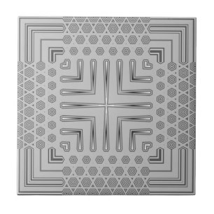 Grå samtida konst Deco för blek Kakelplatta