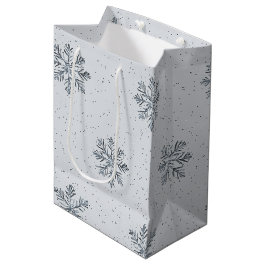 Grå Silver Snöflingor Jul