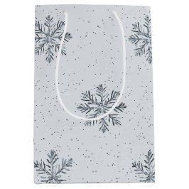 Grå Silver Snöflingor Jul