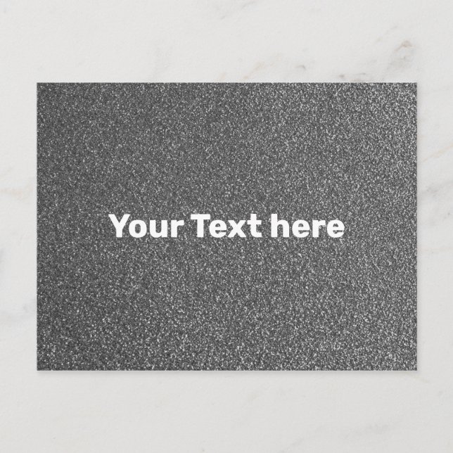 Grå Silver Textur Texturerad Enkel Omtänksam Vykort (Framsida)