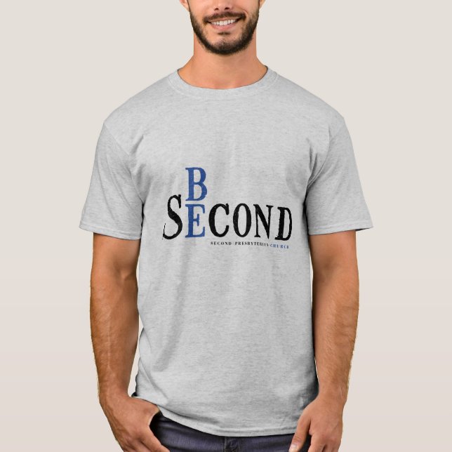 Grå skjorta för vuxen tee shirt (Framsida)