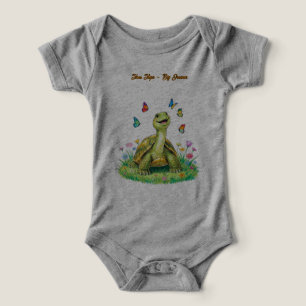 Grå Sköldpadda Fjäril Småbarns T Shirt