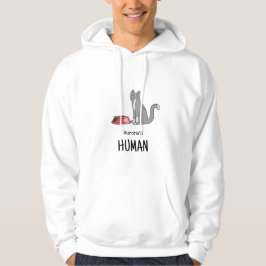 Grå Smokingkatt-svettröja Hoodie