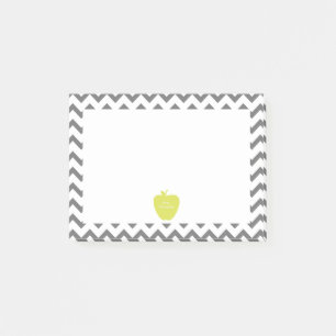 Grå sparreneonApple lärare Post-it Block