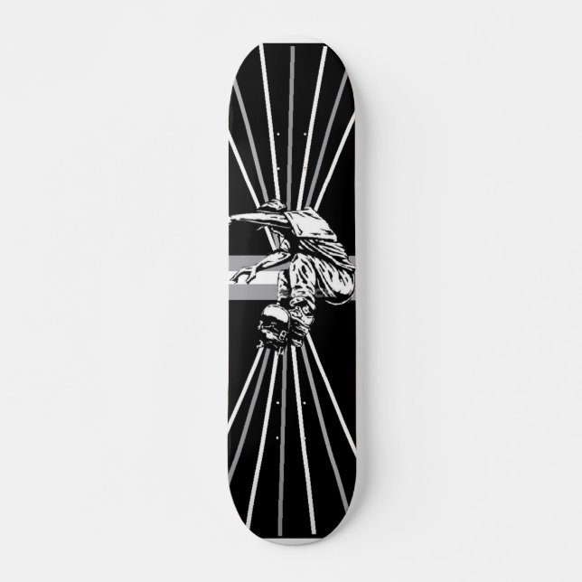 Grå-Spektrum Skateboard (Framsida)