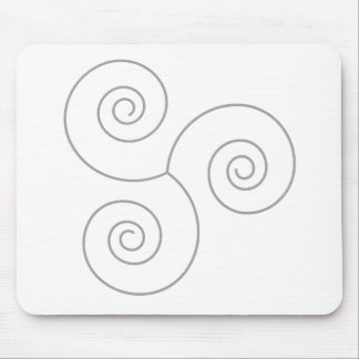 Grå spiral av liv musmatta
