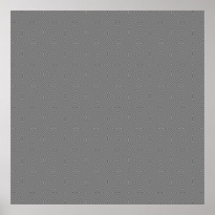 Grå spiral design. Rolig modern modell Poster