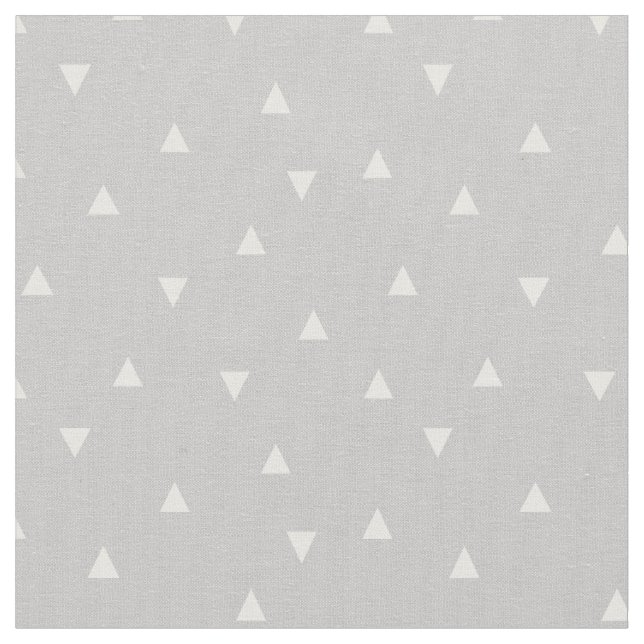 Grå spridda trianglar tyg (Närbild)