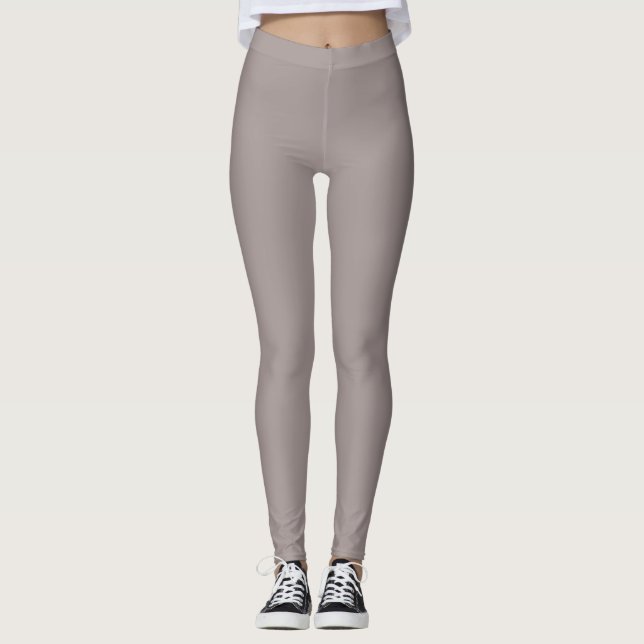 Grå Stengrå Komfort Leggings för Vardagsbruk (Framsida)