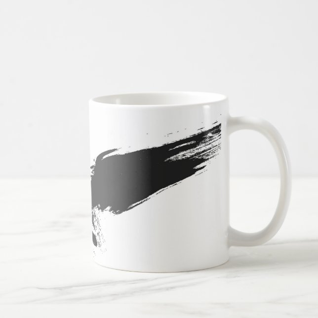 grå, svart, fågel, hök, korv, kråka, illustrati kaffemugg (Höger)