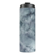Grå Svart Guld Rök Marmor Termisk Tumbler