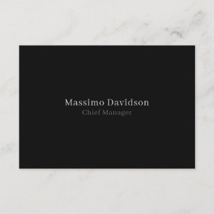 Grå Svart Modern Minimalistisk Enkel Serif Font Tilläggskort