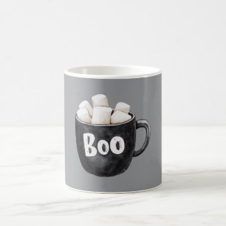 Grå Svarta Marshmallows Boo Magisk Mugg