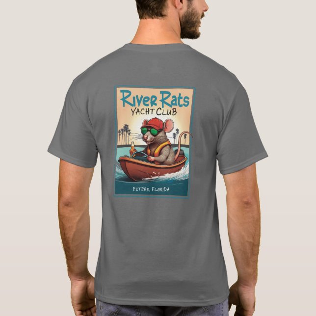 Grå T-shirt i medelstorlek (Baksida)