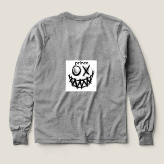 grå t-shirt med helärm och design