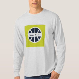 Grå T-Shirt med Långa Ärmar och Sportdesign